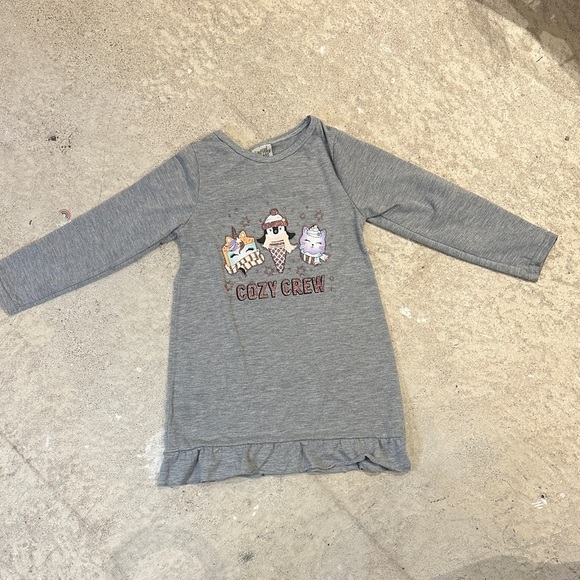 Cozy Crew Gray Kids Pajama Nightgown - Picture 1 of 5